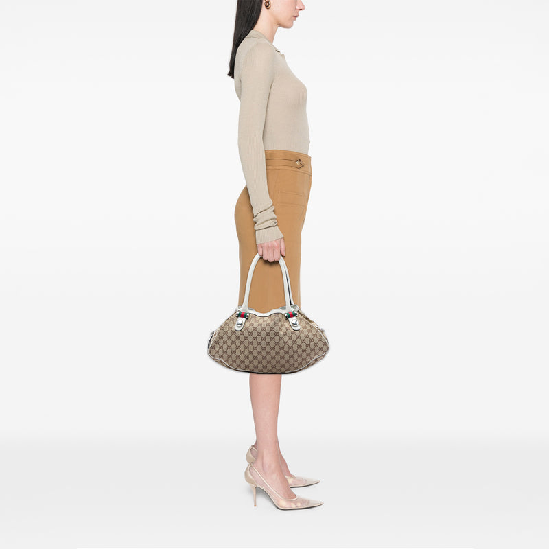 GG Canvas Web Match Ball Tote - Image 5