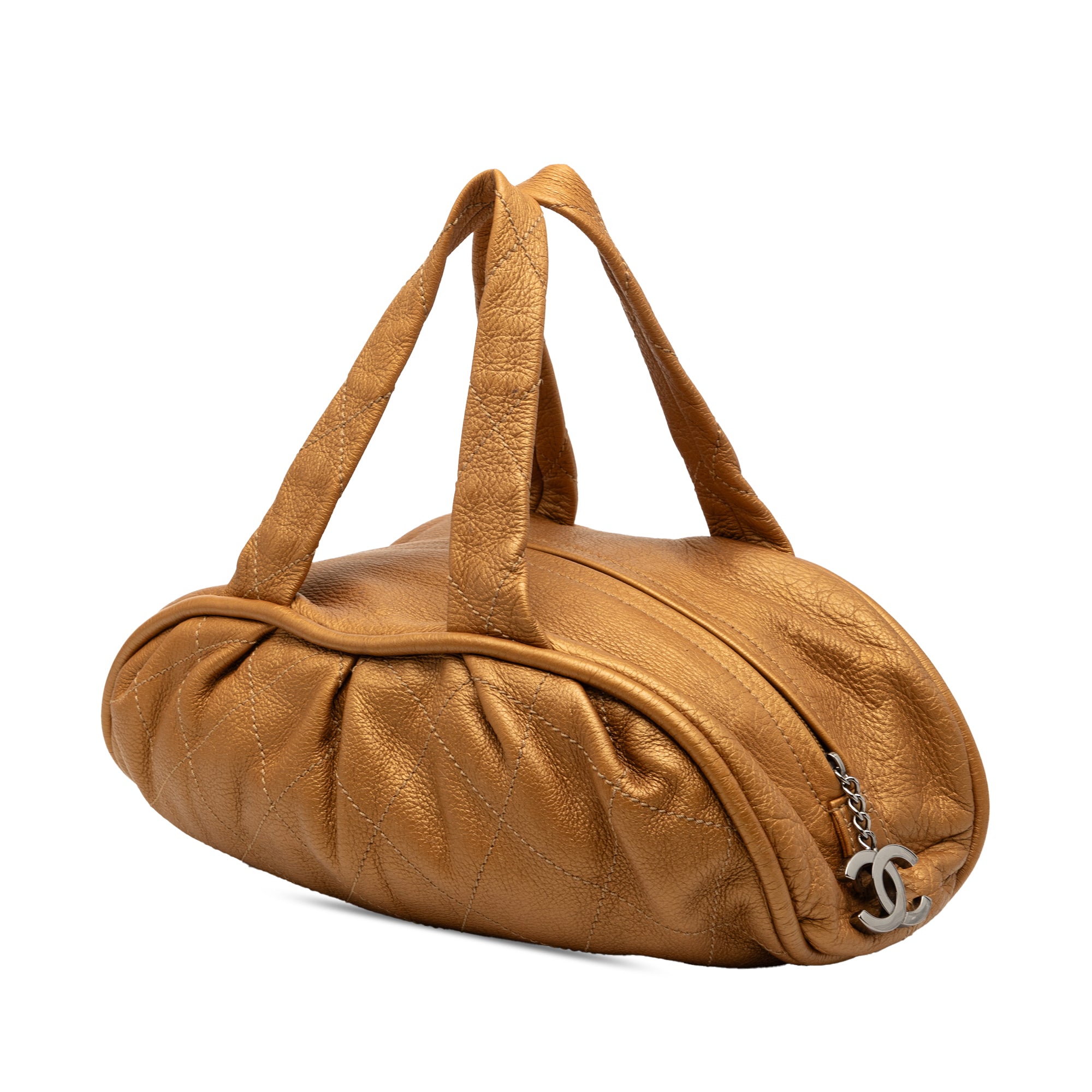 Small Quilted Metallic Calfskin Le Marais Bowler Bag - Image 2