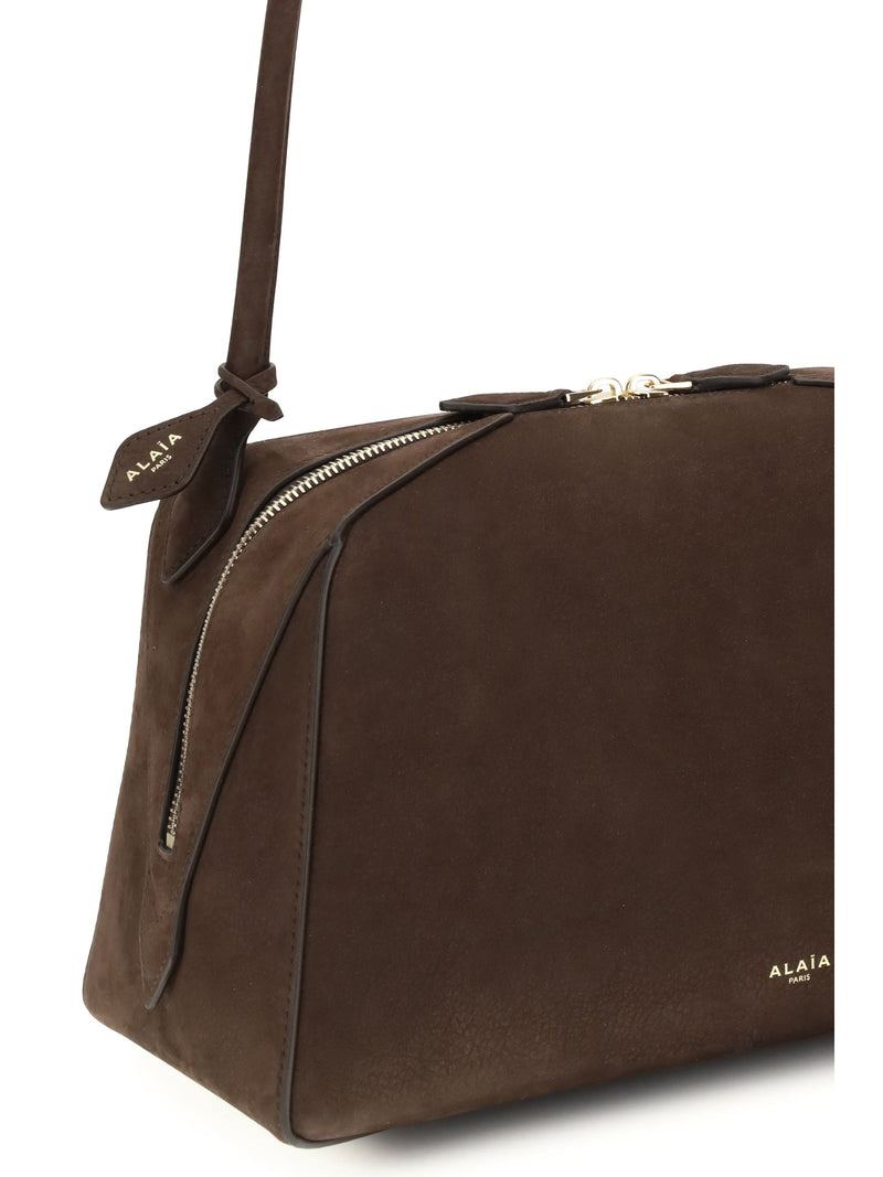 Alaïa Shoulder Bag — Brown Calf Leather