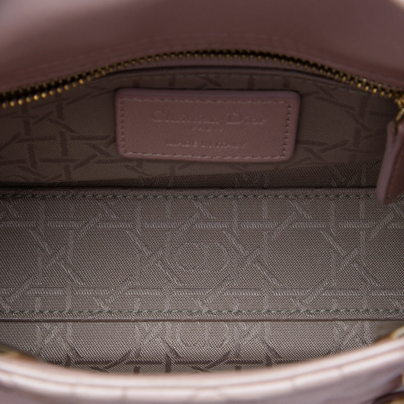 Mini Iridescent Lambskin Cannage Lady Dior - Image 4