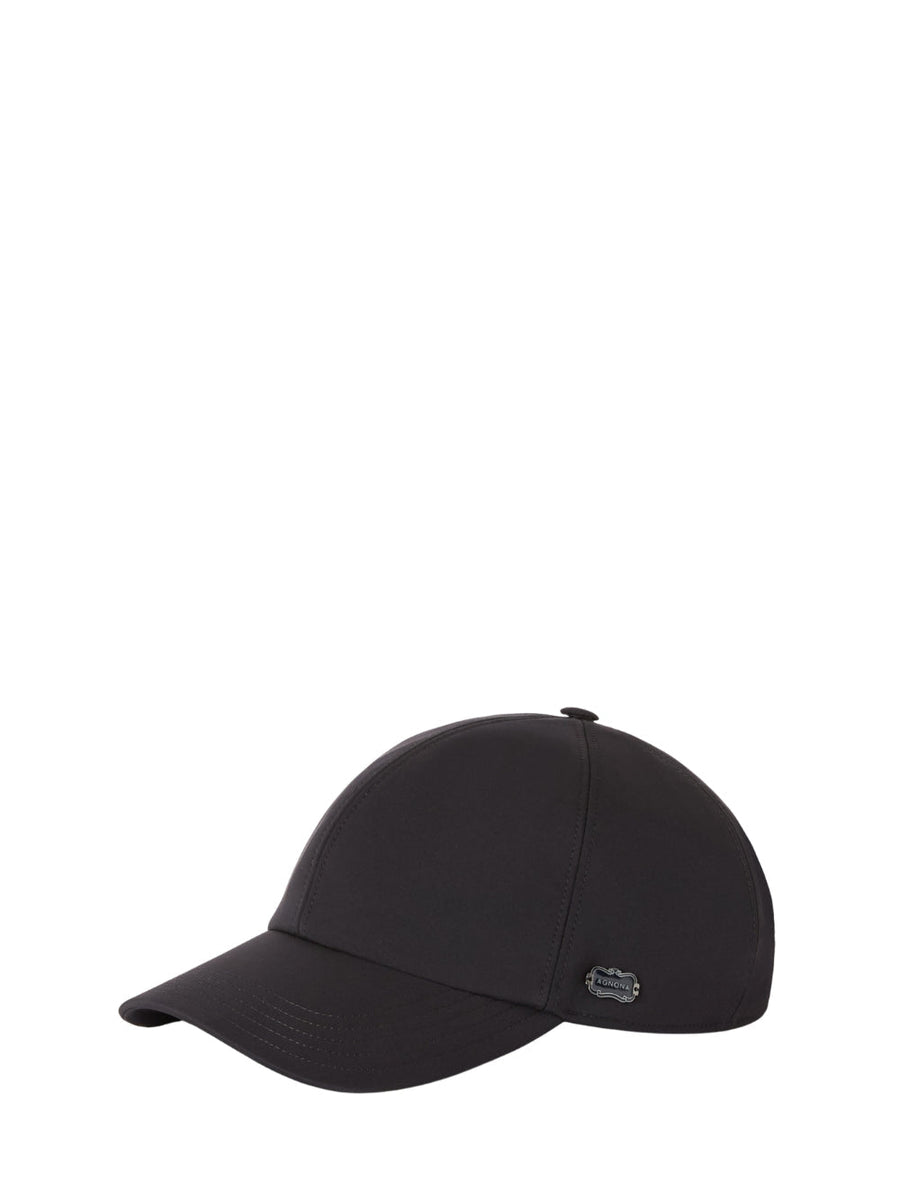 Agnona Ak09u2xu6020 Water-Repellent Polyamide Baseball Cap — Navy Caps