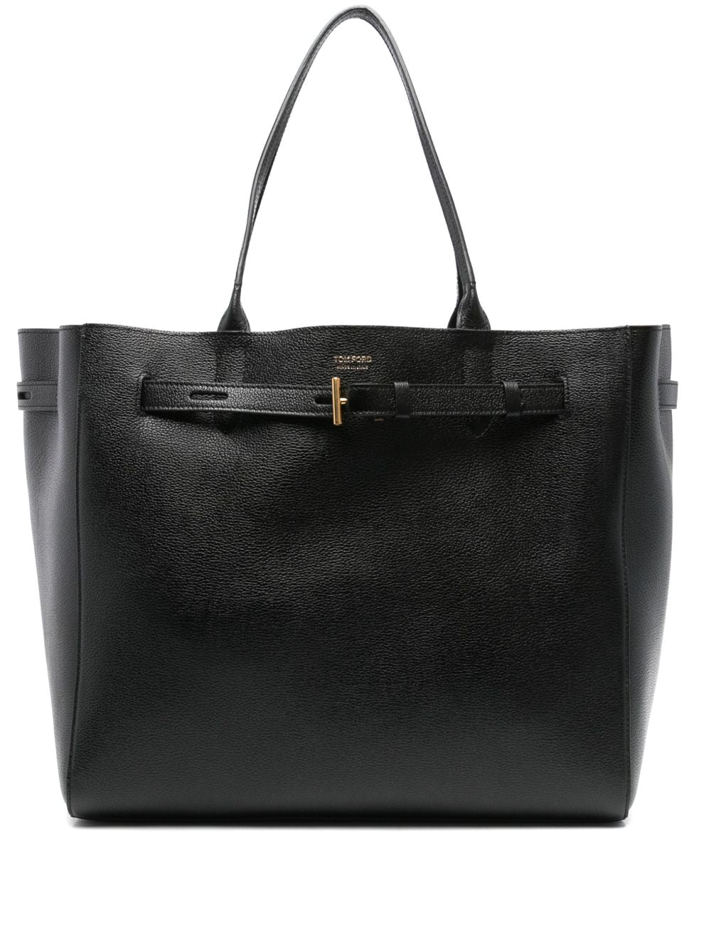Tom Ford Audrey Tote Bag — Black Calf Leather