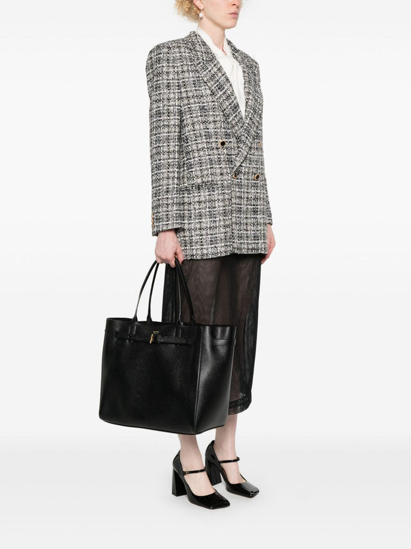 Tom Ford Audrey Tote Bag — Black Calf Leather