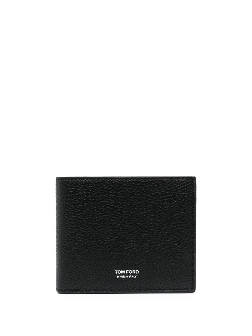 Tom Ford Bi-Fold Calf Leather Wallet — Black