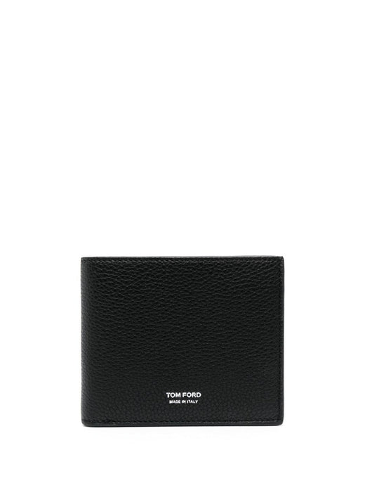 Tom Ford Bi-Fold Calf Leather Wallet — Black