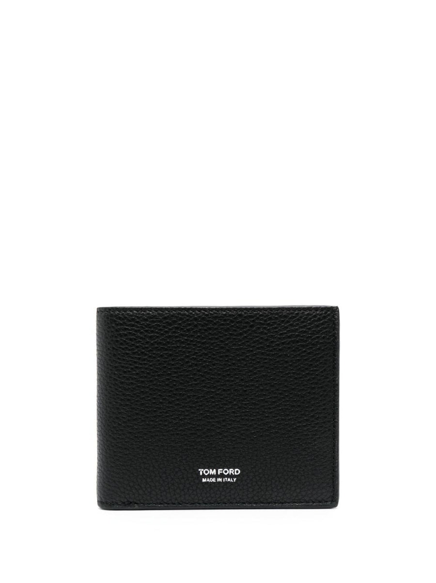 Tom Ford Bi-Fold Calf Leather Wallet — Black