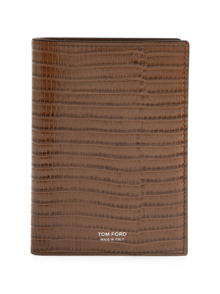 Tom Ford Crocodile Calf Leather Wallet — Brown & Cardholders