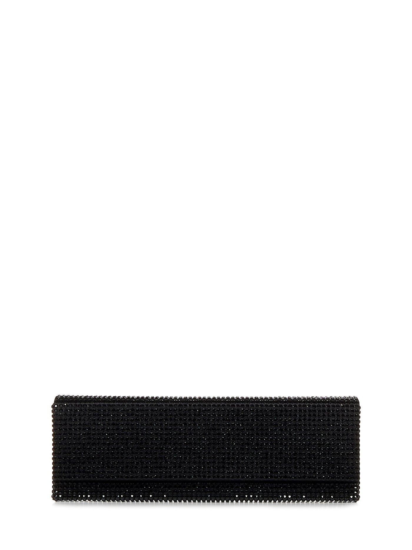 Amina Muaddi Amini Paloma Clutch — Black