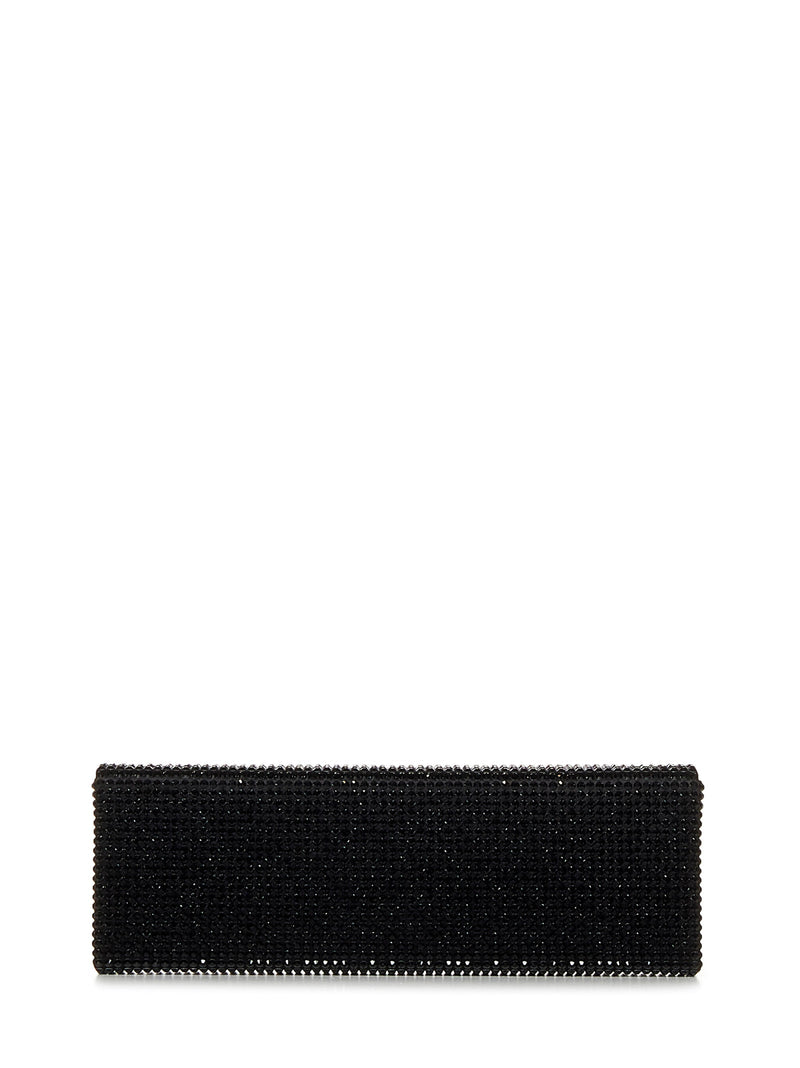 Amina Muaddi Amini Paloma Clutch — Black