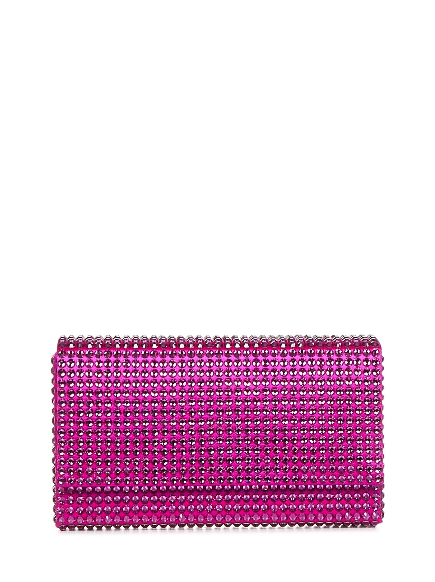 Amina Muaddi Clutch — Pink Viscose