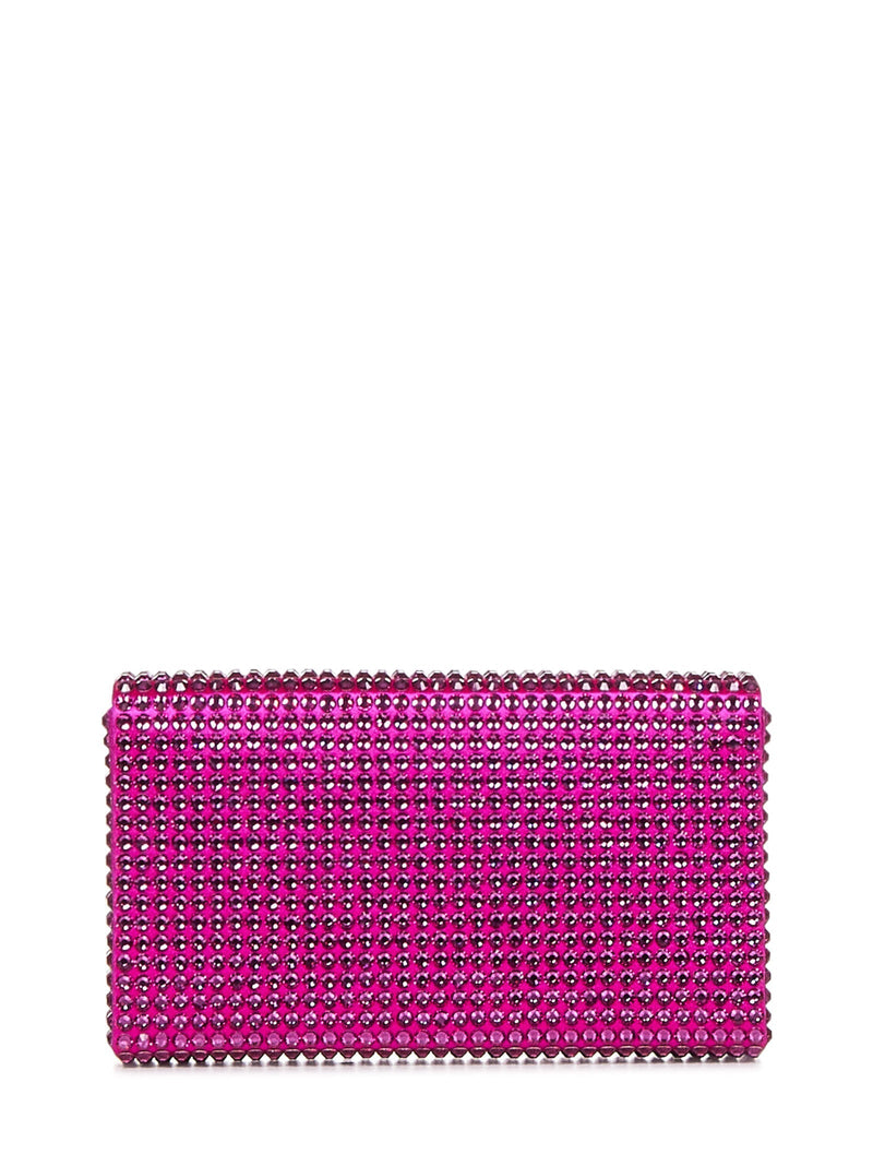 Amina Muaddi Clutch — Pink Viscose
