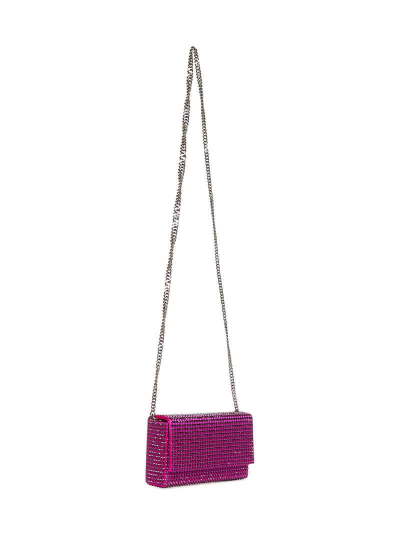 Amina Muaddi Clutch — Pink Viscose