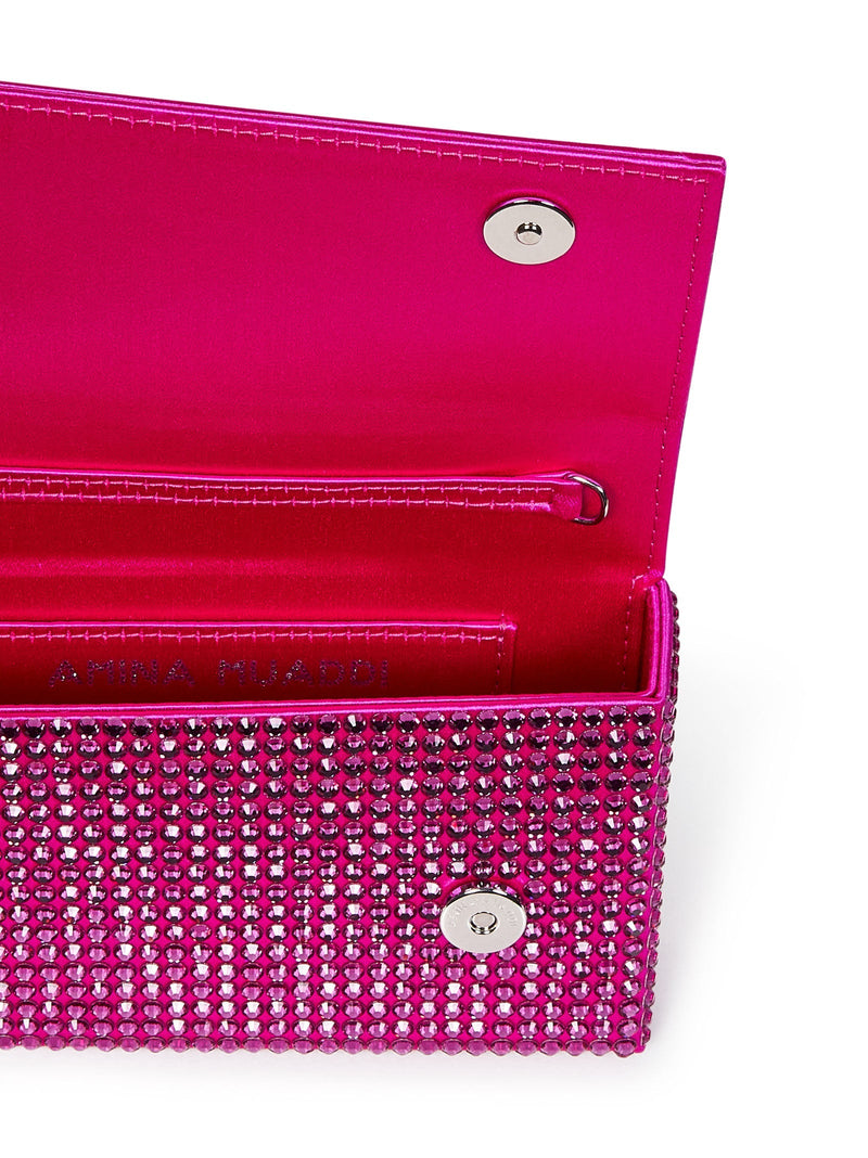 Amina Muaddi Clutch — Pink Viscose