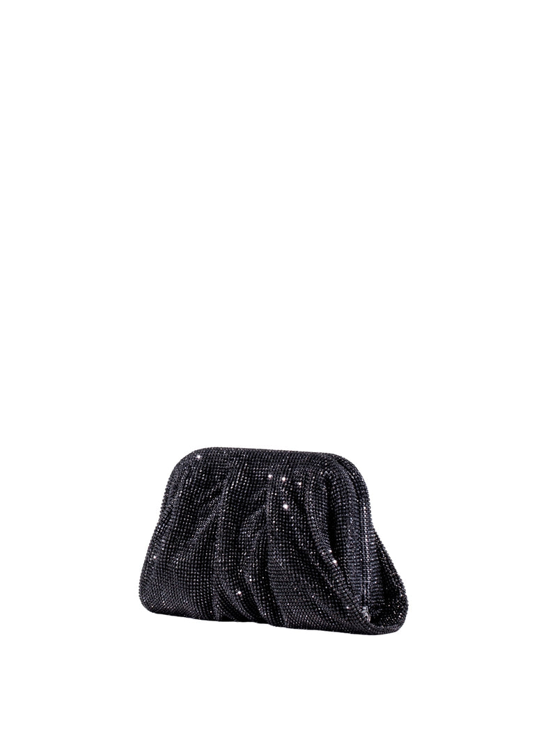 Benedetta Bruzziches Clutch — Black Aluminium Mesh