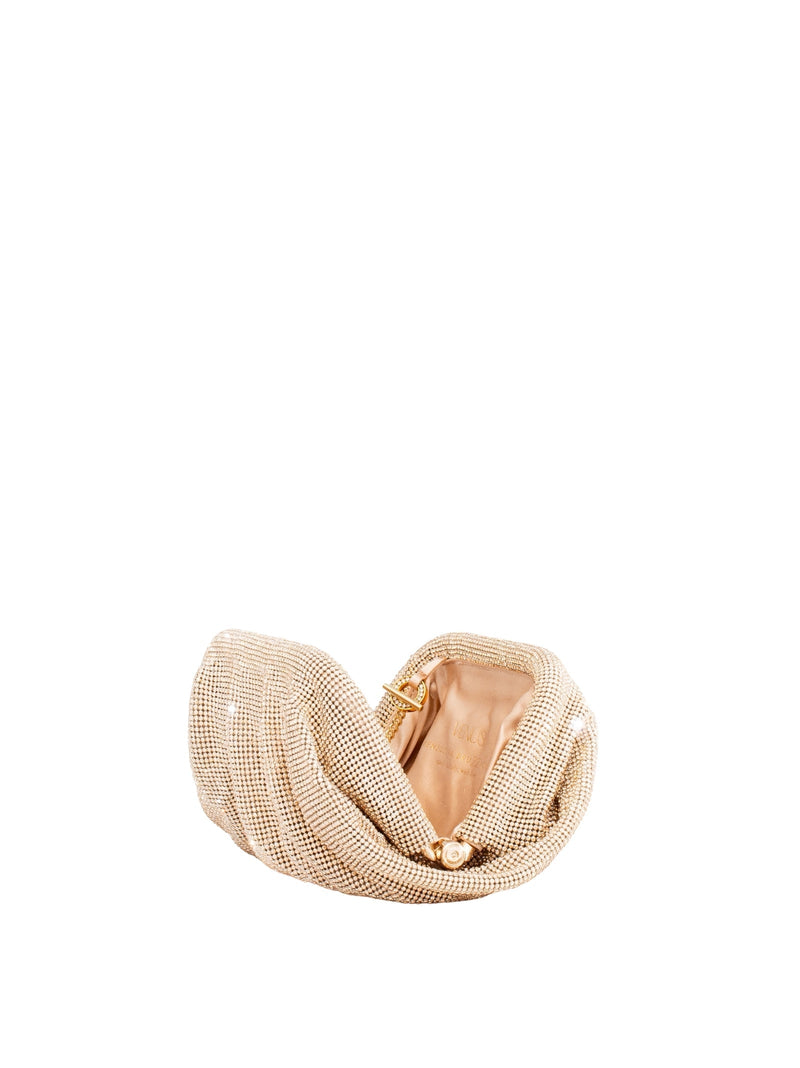 Benedetta Bruzziches Clutch — Gold Aluminium Mesh