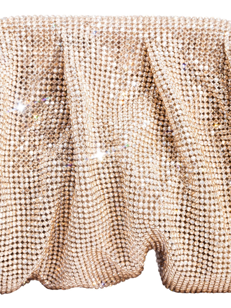 Benedetta Bruzziches Clutch — Gold Aluminium Mesh