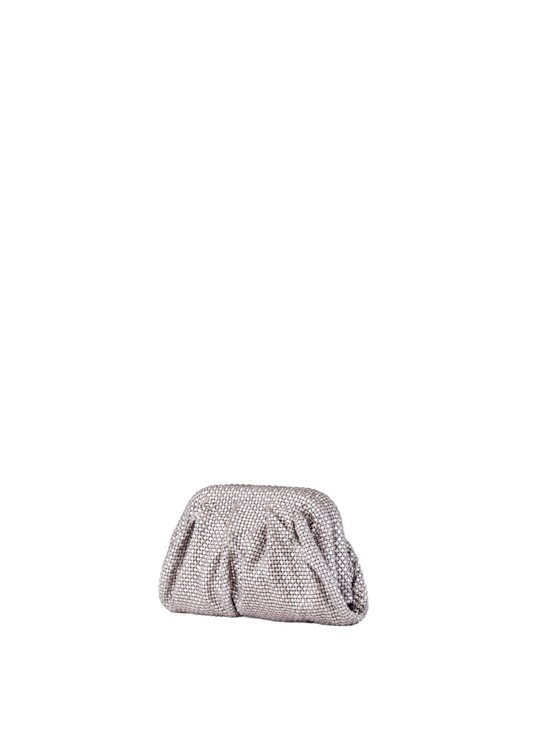 Benedetta Bruzziches Clutch — Silver Aluminium Mesh