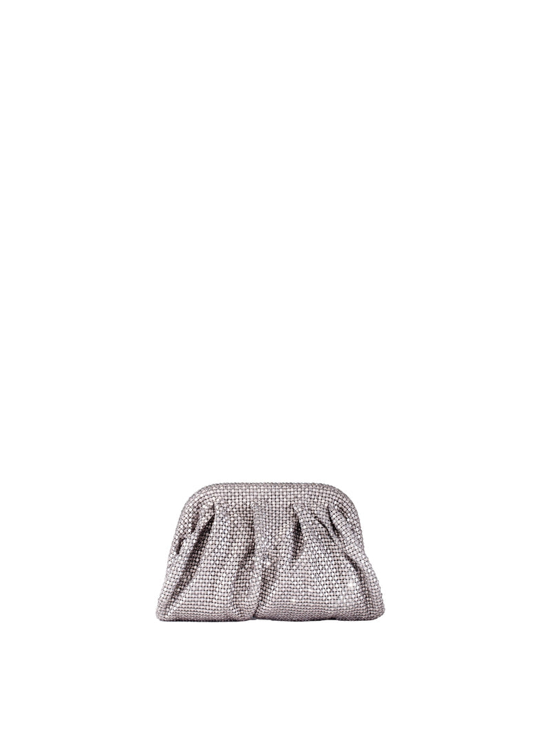 Benedetta Bruzziches Clutch — Silver Aluminium Mesh