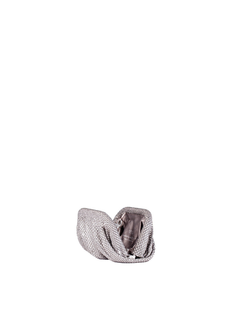 Benedetta Bruzziches Clutch — Silver Aluminium Mesh