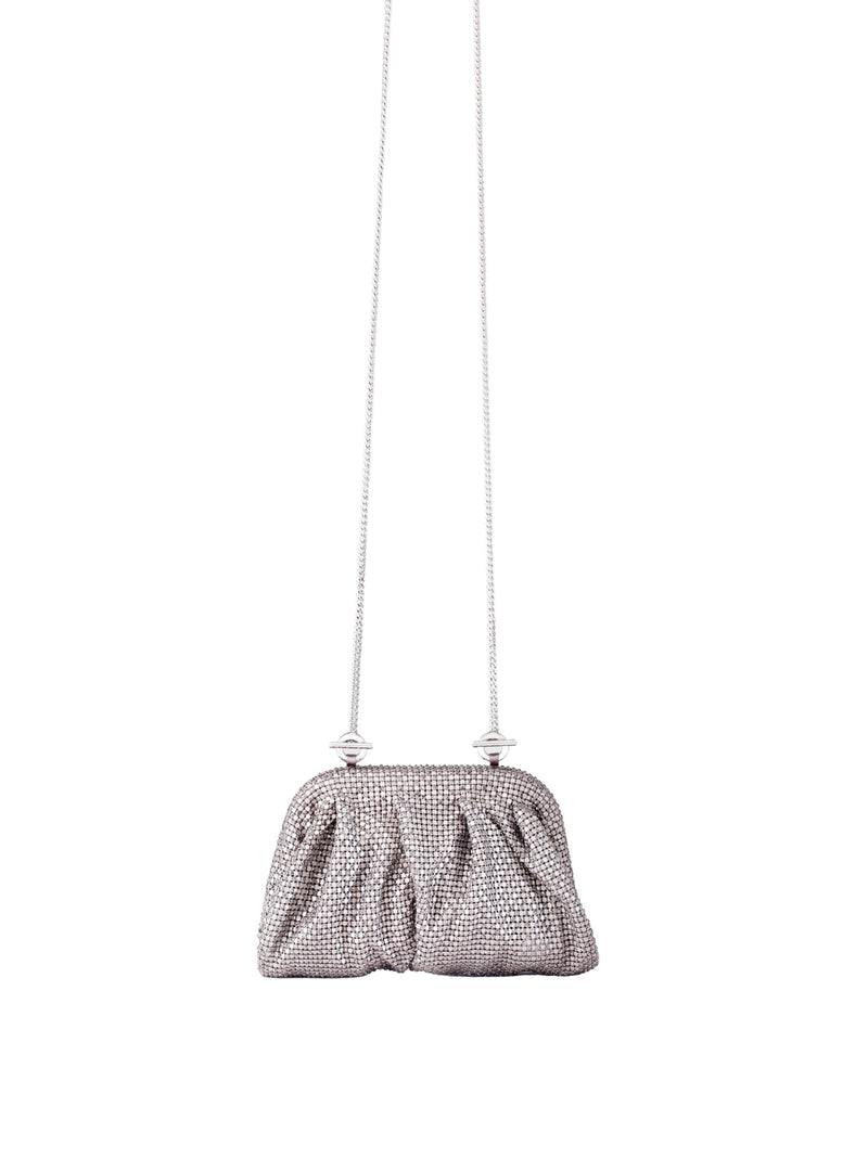 Benedetta Bruzziches Clutch — Silver Aluminium Mesh