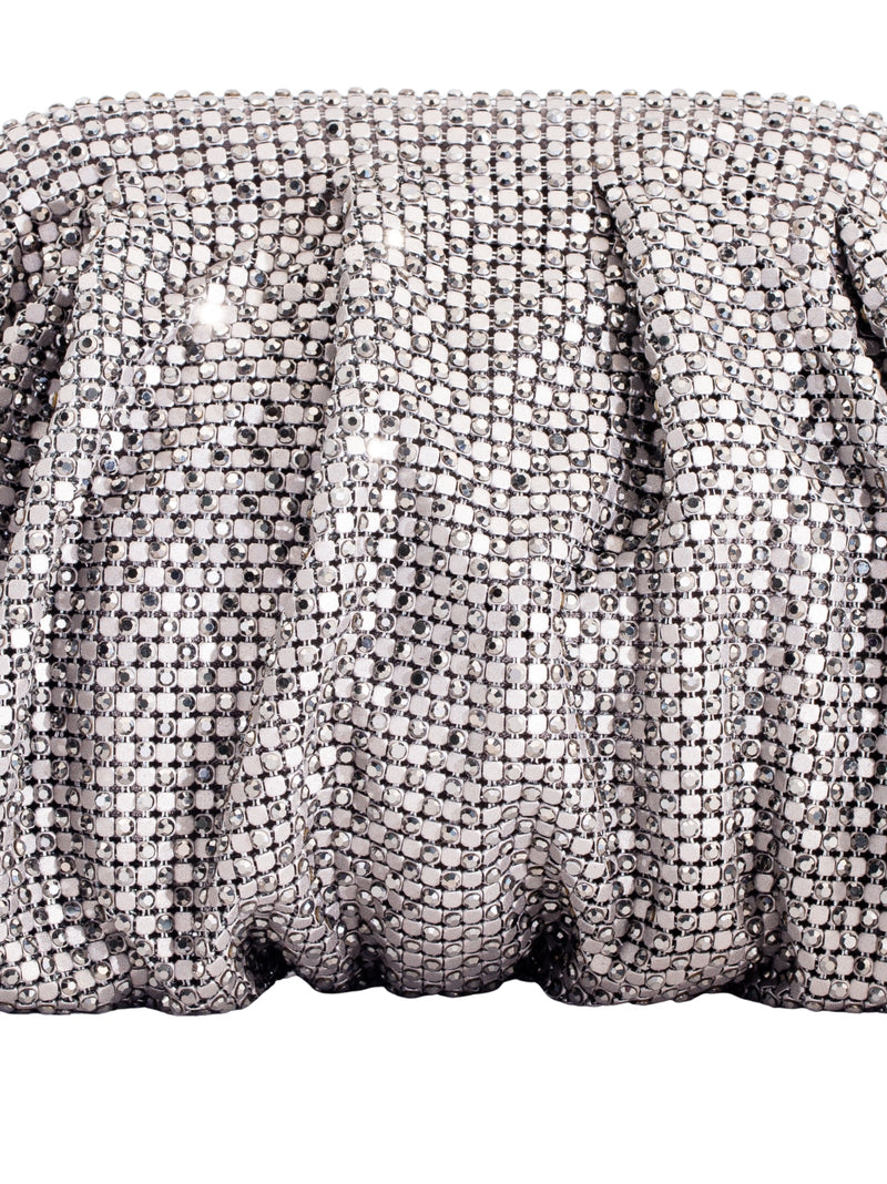 Benedetta Bruzziches Clutch — Silver Aluminium Mesh