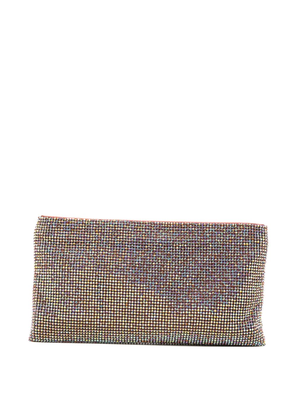 Benedetta Bruzziches Crystal-Studded Mesh Clutch — Multicolor Aluminium Exterior