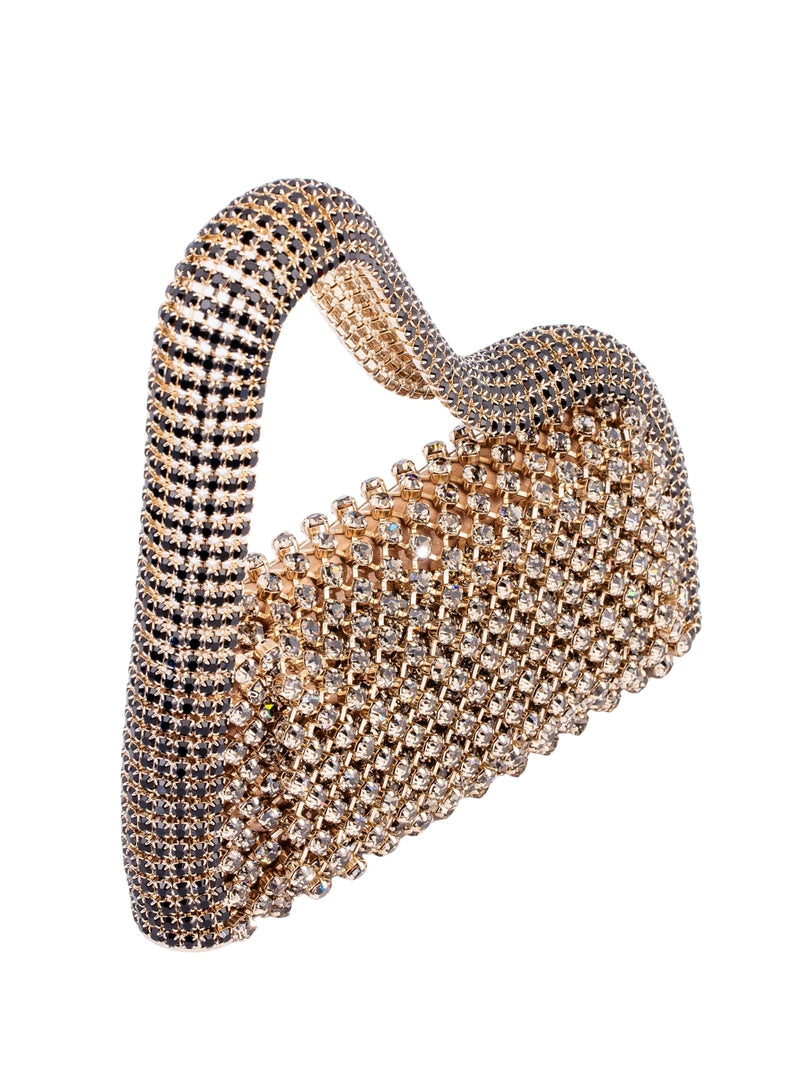 Benedetta Bruzziches Rachele La Grande Shoulder Bag — Gold Brass; Crystals