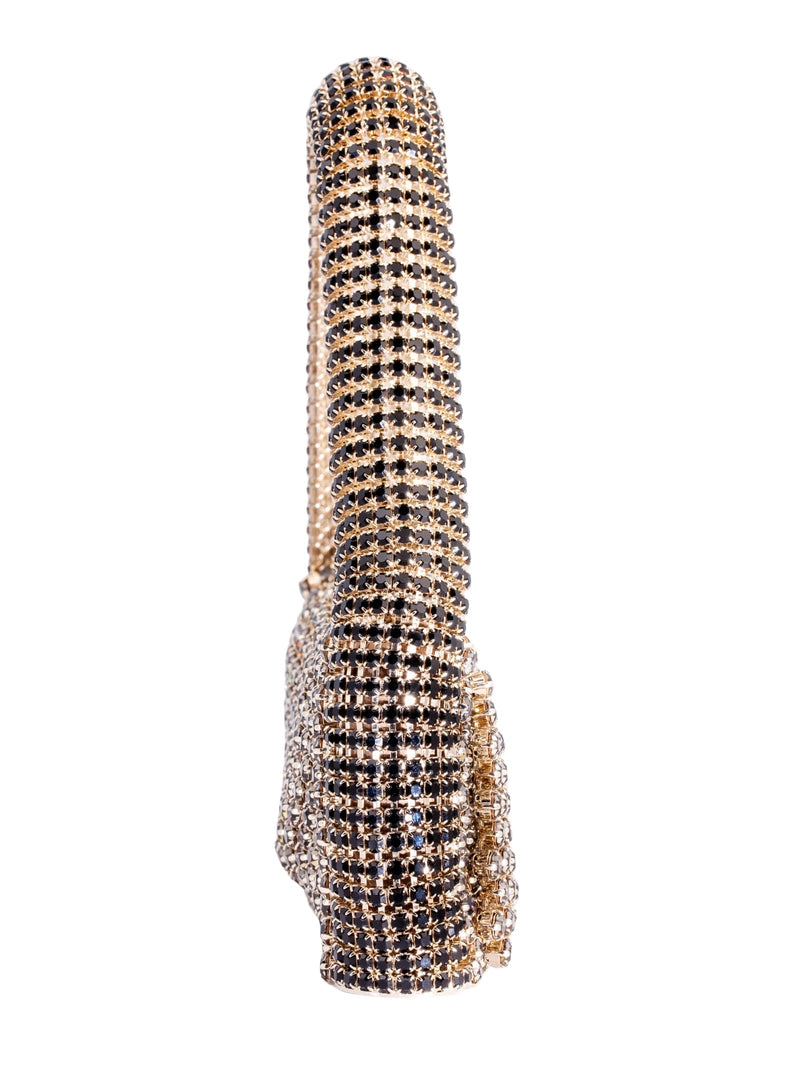 Benedetta Bruzziches Rachele La Grande Shoulder Bag — Gold Brass; Crystals