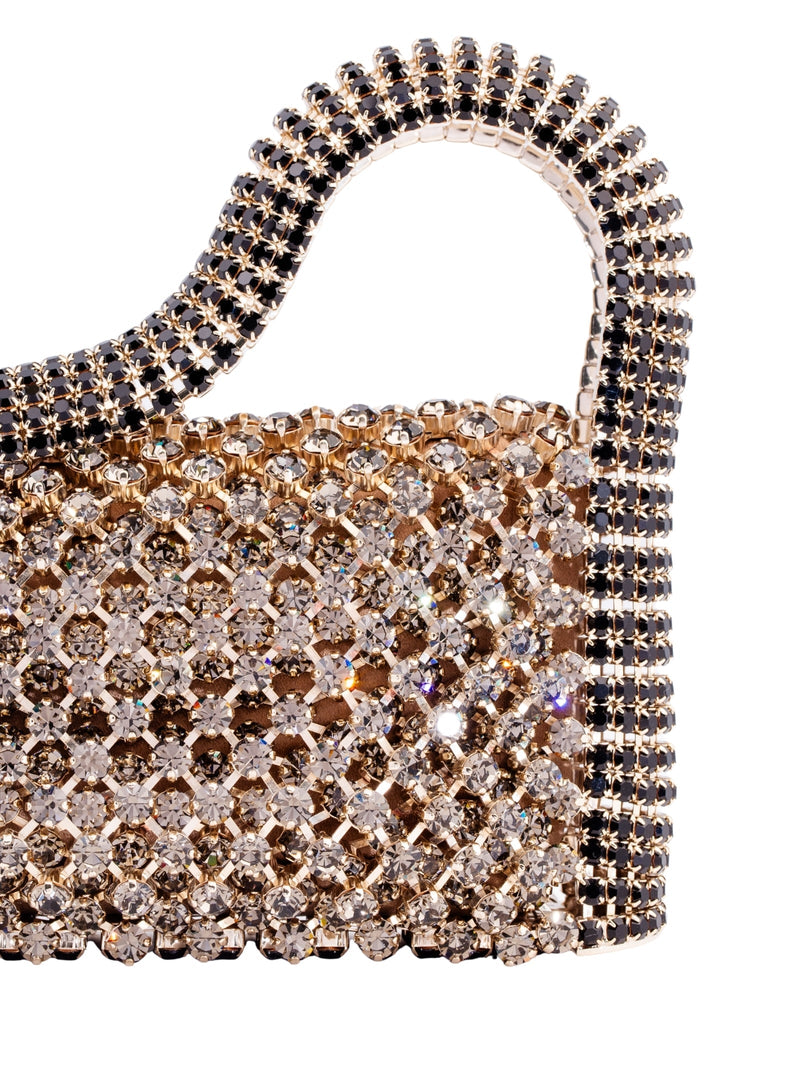 Benedetta Bruzziches Rachele La Grande Shoulder Bag — Gold Brass; Crystals