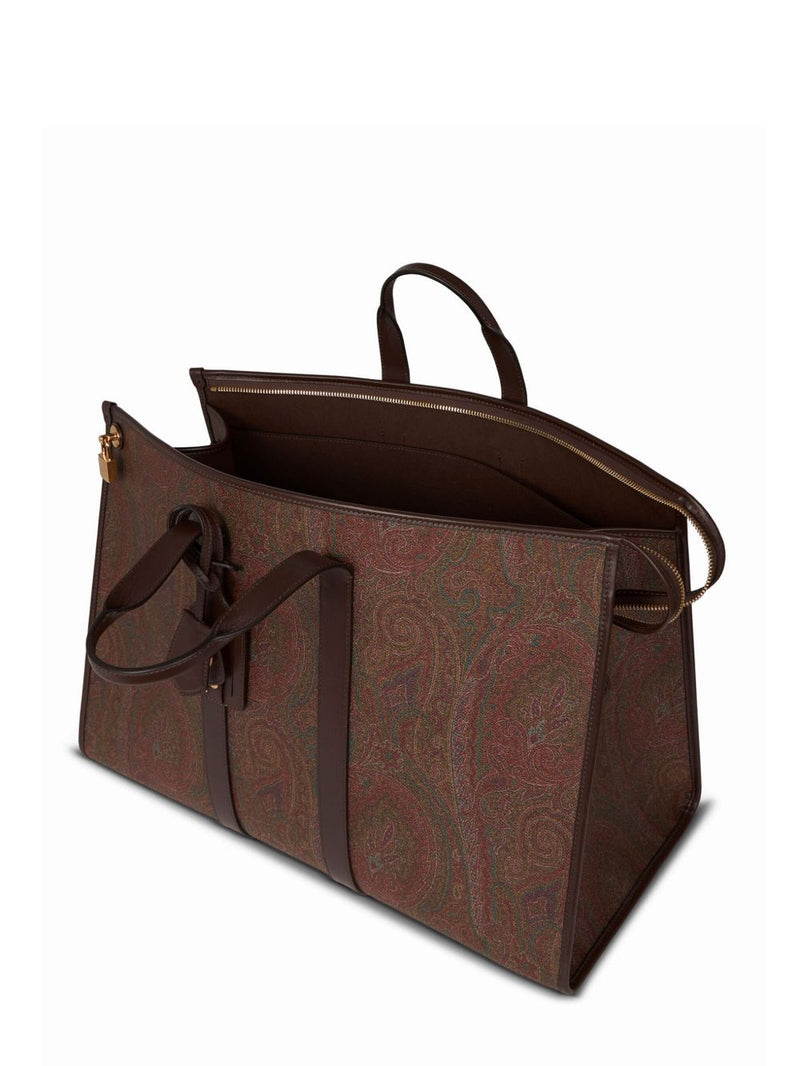 Etro Arnica Top Handle Bag — Brown