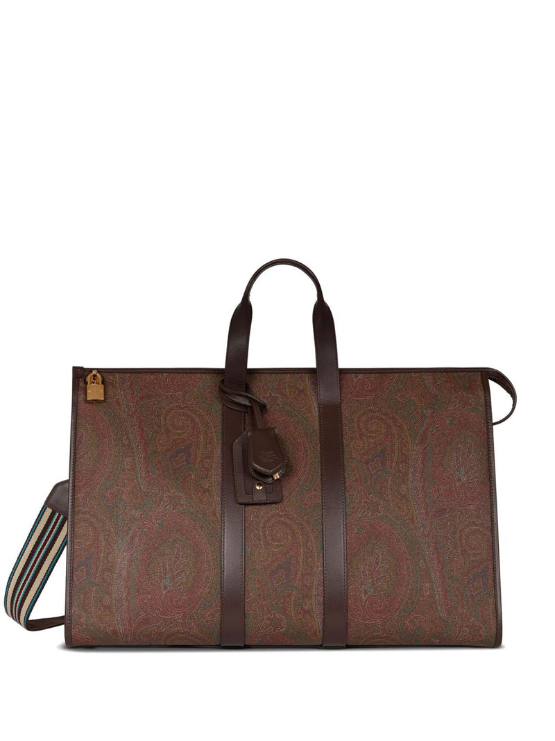 Etro Arnica Top Handle Bag — Brown