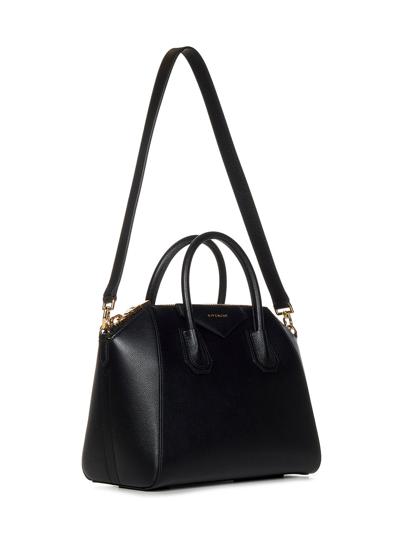 Givenchy Antigona Top Handle Bag — Black Calf Leather; Lining Cotton