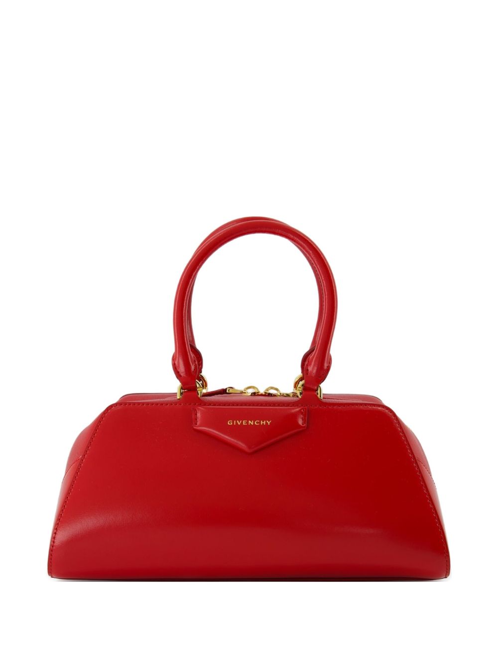Givenchy Antigona East West Shoulder Bag — Red Calfskin; Lining: Cotton