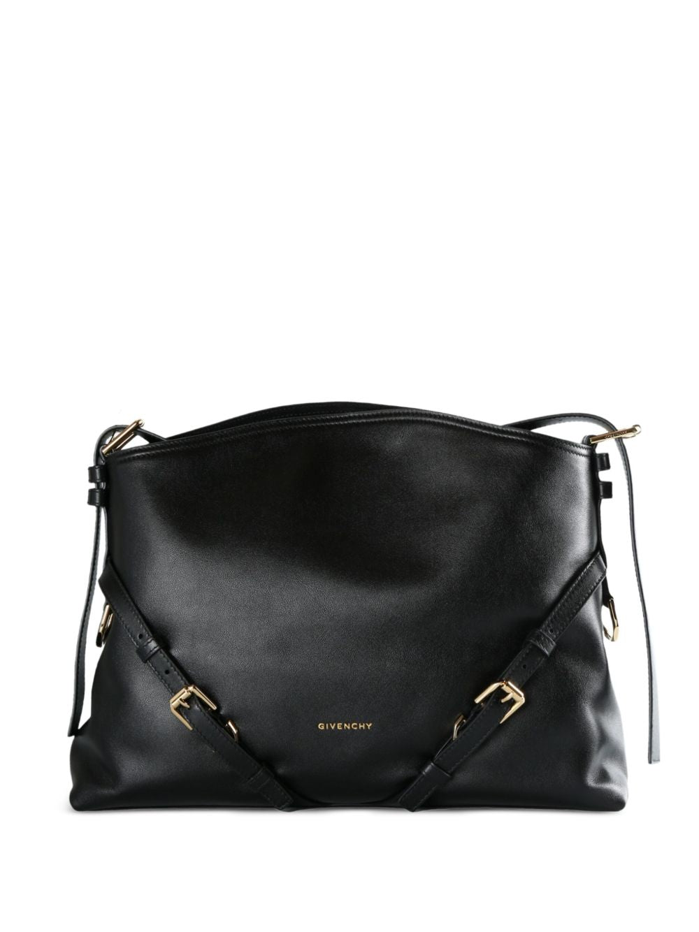 Givenchy Voyou Shoulder Bag — Black Calfskin