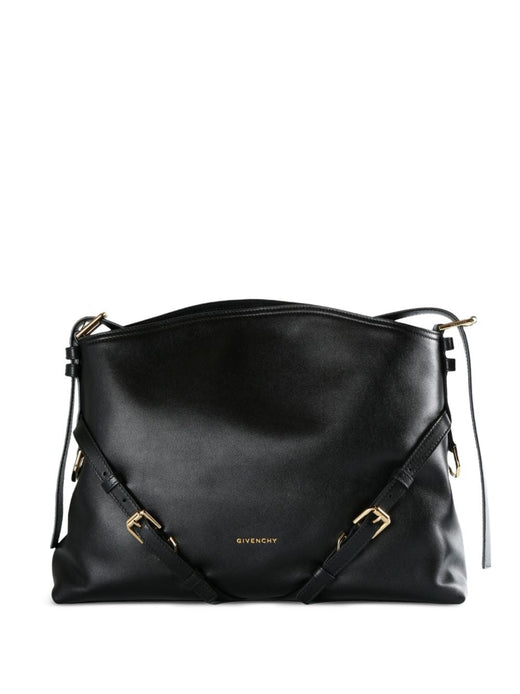 Givenchy Voyou Shoulder Bag — Black Calfskin
