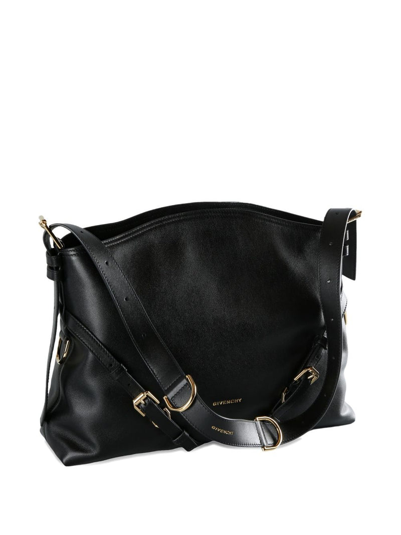 Givenchy Voyou Shoulder Bag — Black Calfskin