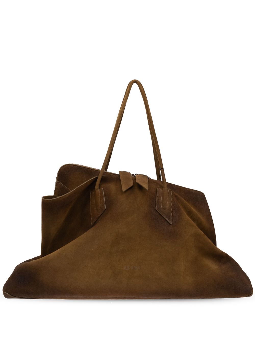 The Attico Tote Bag — Green Suede