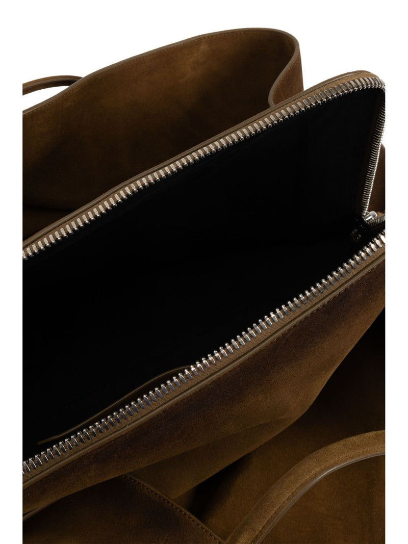 The Attico Tote Bag — Green Suede