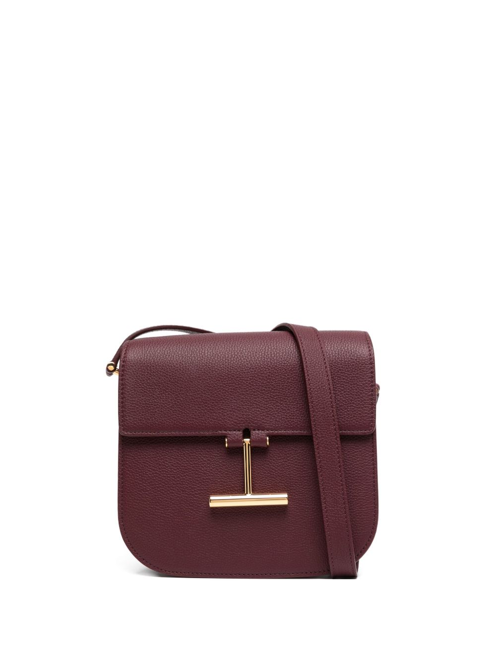 Tom Ford Shoulder Bag — Burgundy Calfskin (bos Taurus)