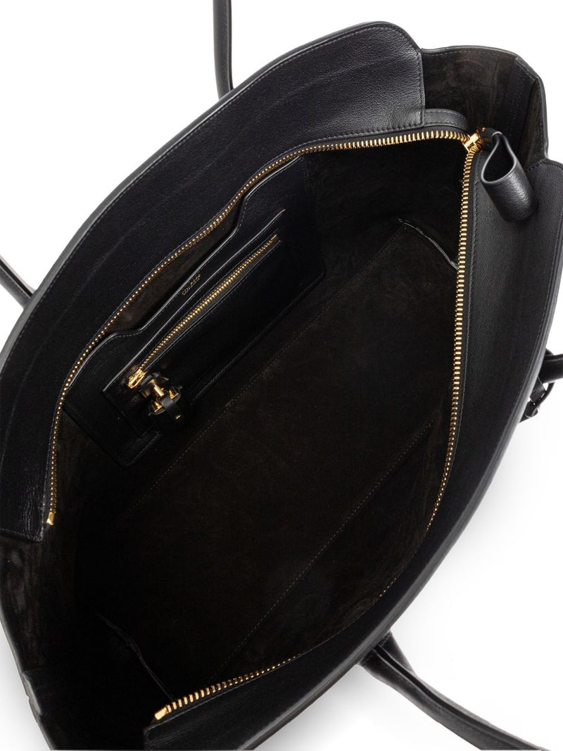 Tom Ford Alexander Large Shoulder Bag — Black Calfskin