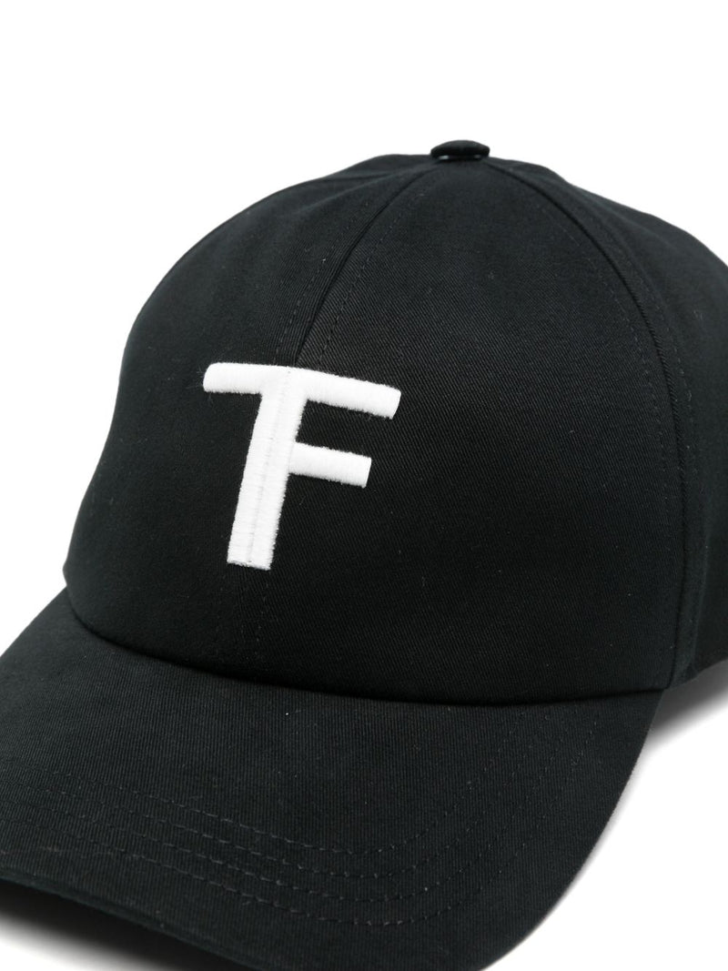 Tom Ford Mh005tcn061g Baseball Cap — Black Cotton Caps