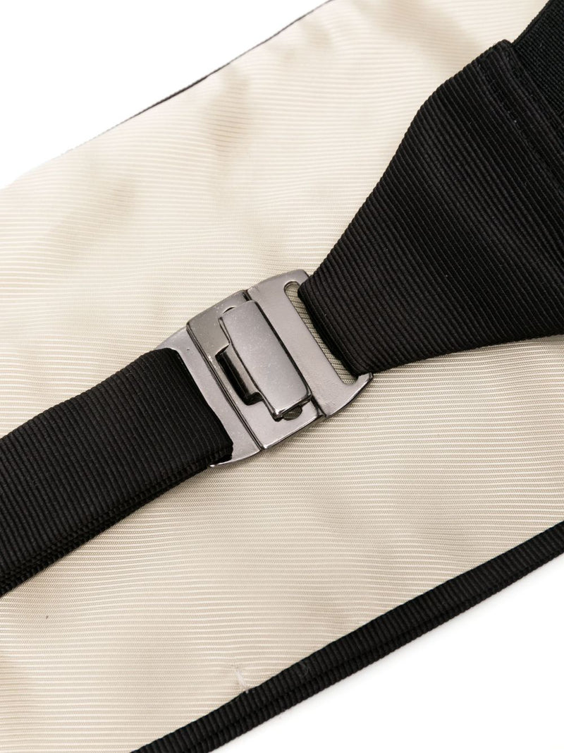 Tom Ford Triple-Pleated Grosgrain Silk Cummerbund — Black Belt
