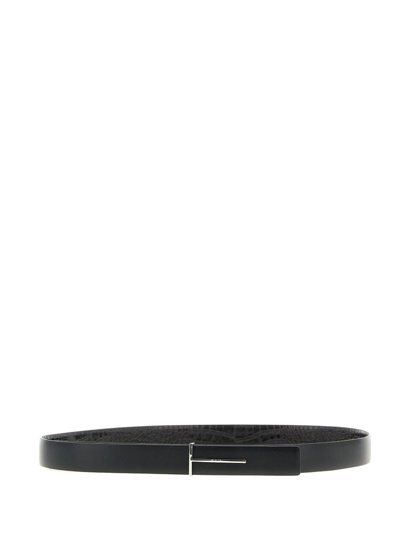 Tom Ford Reversible Leather Belt — Brown