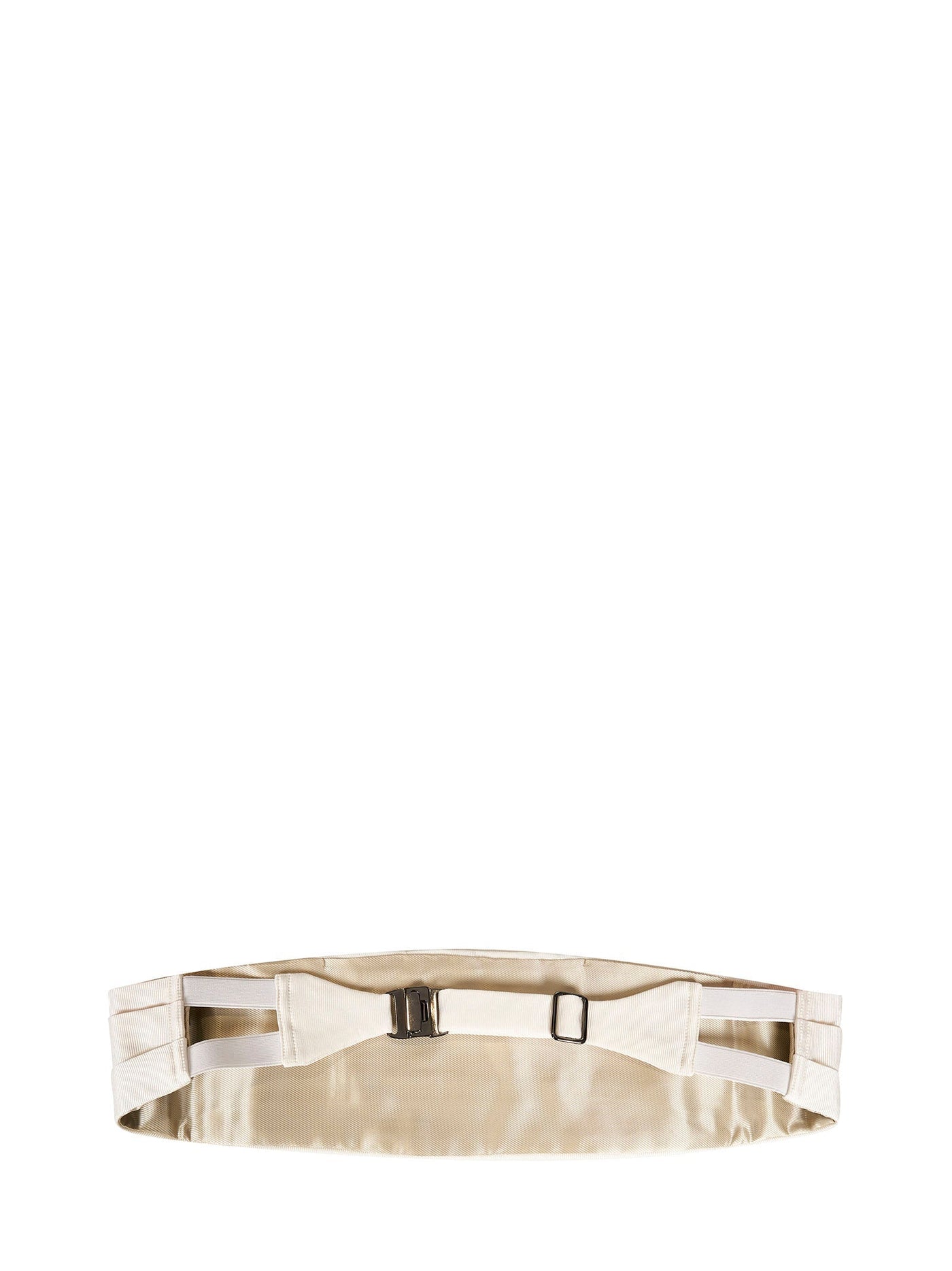 Tom Ford Silk Cummerbund Belt — White