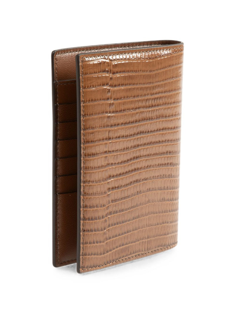 Tom Ford Crocodile Calf Leather Wallet — Brown & Cardholders
