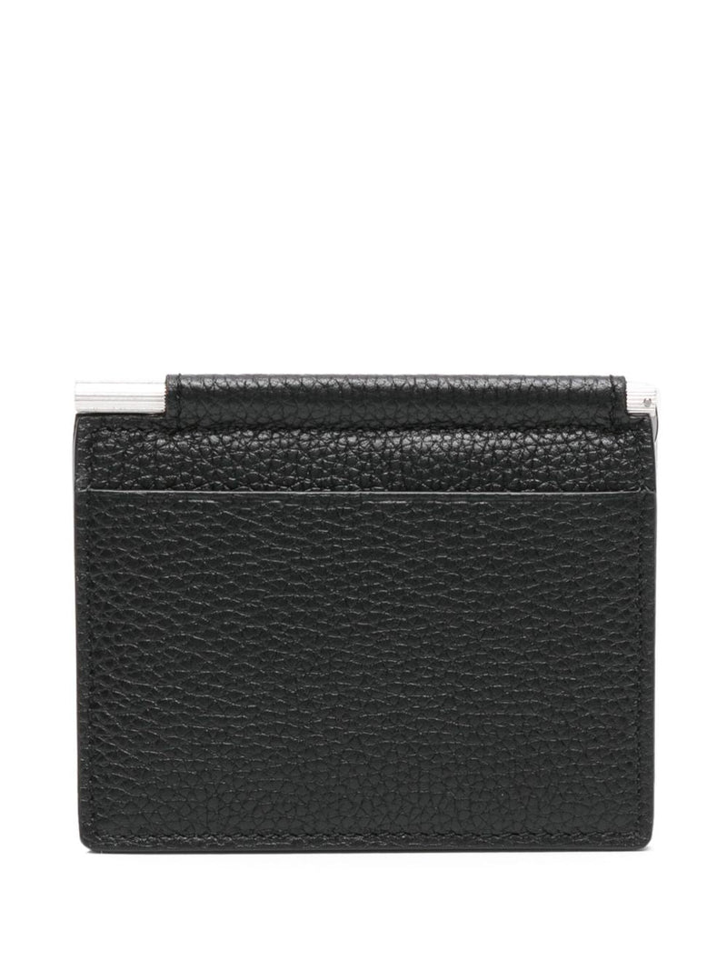 Tom Ford Hammered Grained Calfskin Card Holder — Black Leather Wallets & Cardholders