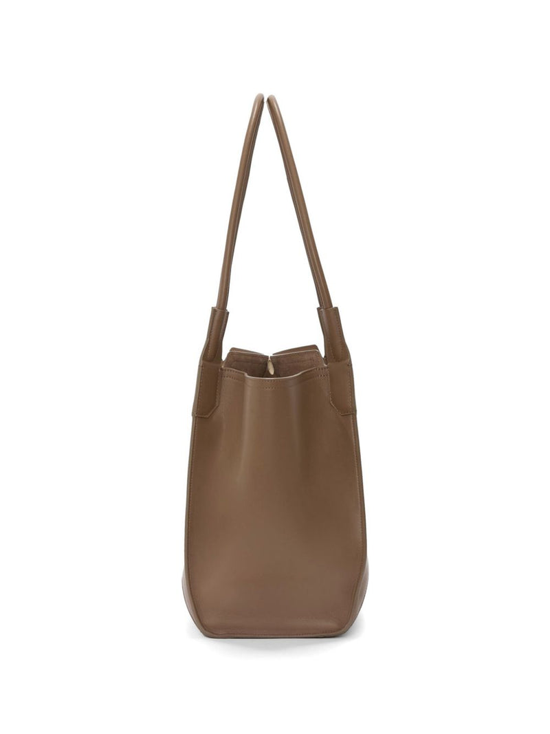 Victoria Beckham Calf Leather Tote Bag — Gray