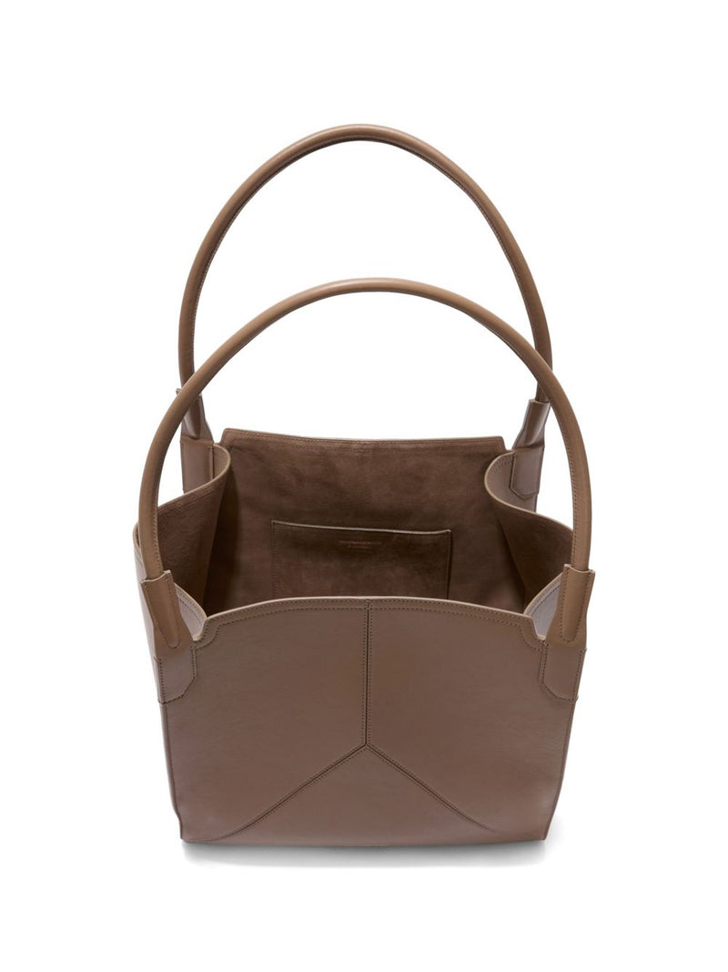 Victoria Beckham Calf Leather Tote Bag — Gray