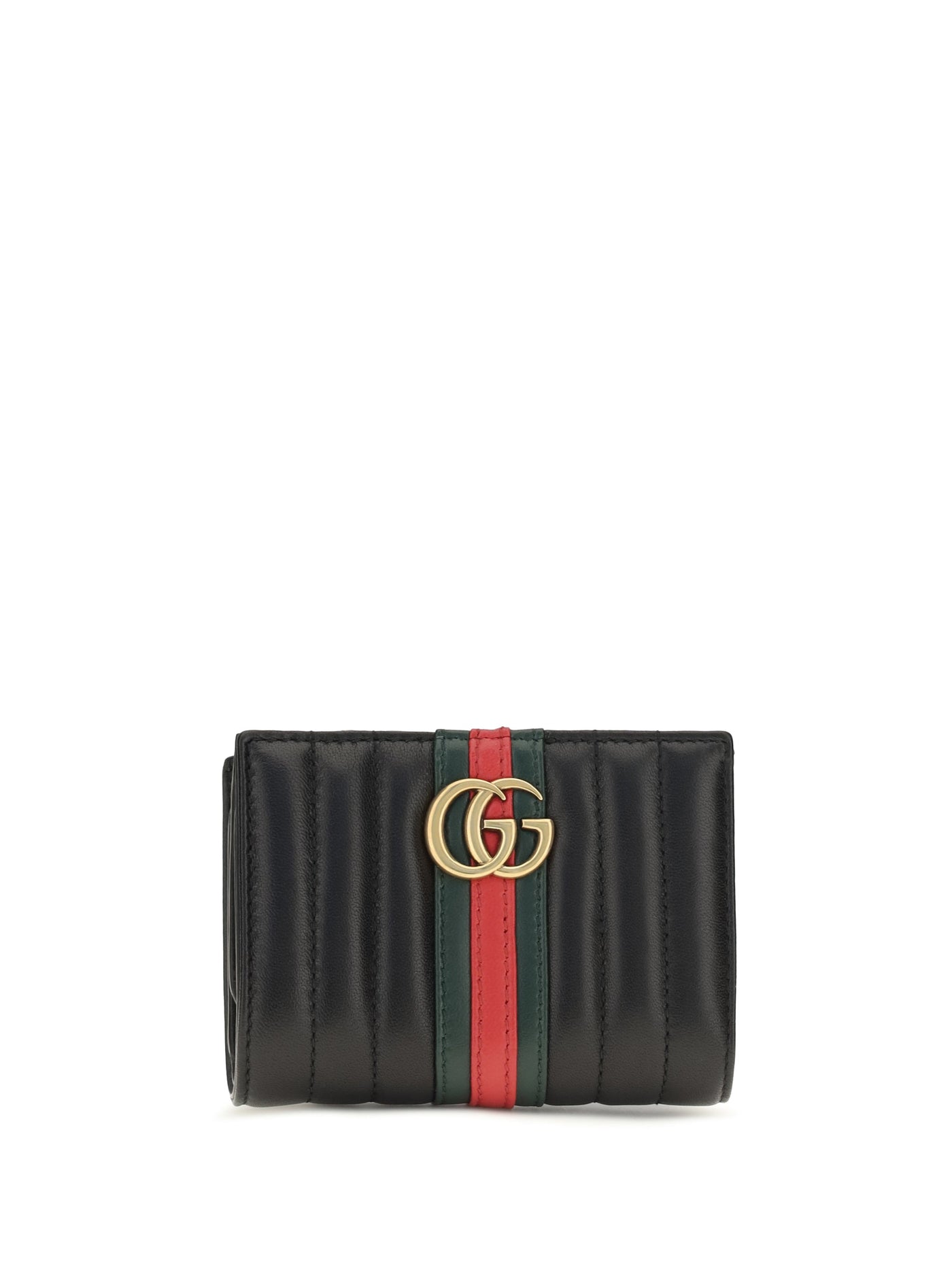 Gucci Quilted Calf Leather Wallet — Black Bos Taurus
