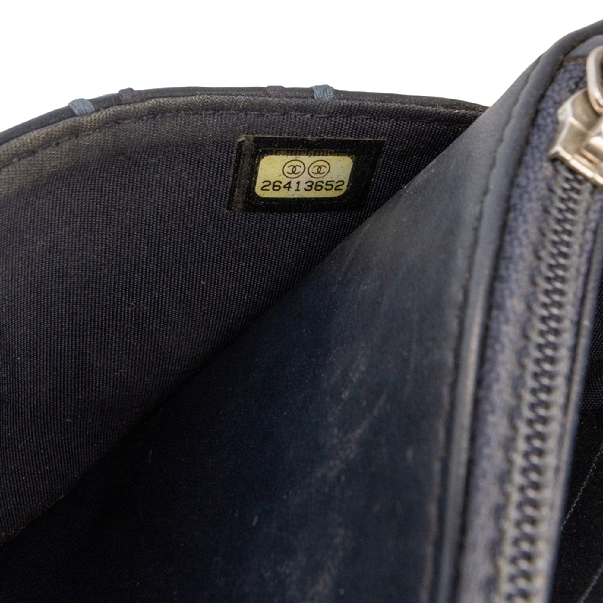 CC Square Stitched Calfskin Wallet on Chain - Image 6